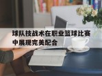 球队技战术在职业篮球比赛中展现完美配合